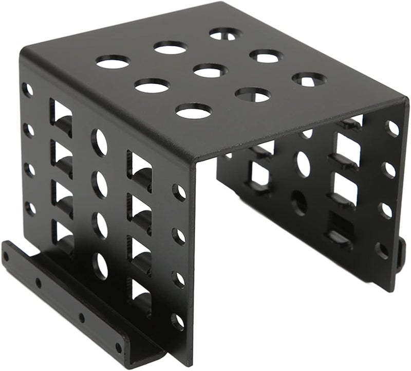 GLOGLOW 2.5 Inch HDD Mounting Rack, 4-Bay Expansion for 2.5 Inch IDE HDD/SSD, Aluminum Alloy, Black - Image 3